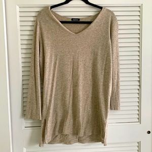 Boohoo beige tunic top